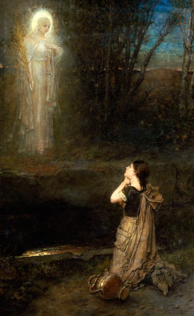 La visión en el pozo del mártir de George Henry Boughton