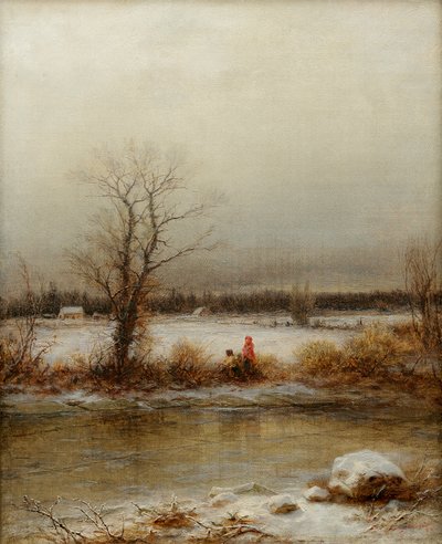 Escena de invierno de George Henry Boughton