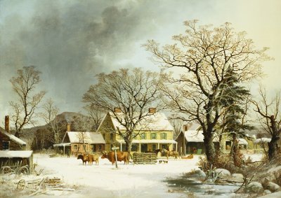 Siete millas a Salem, 1863 de George Henry Durrie