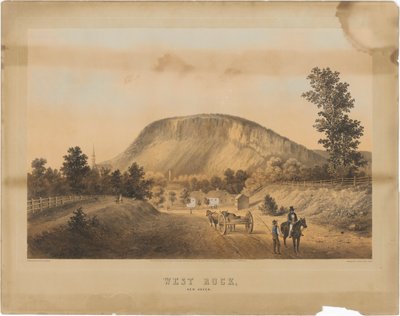 Roca del oeste, New Haven de George Henry Durrie