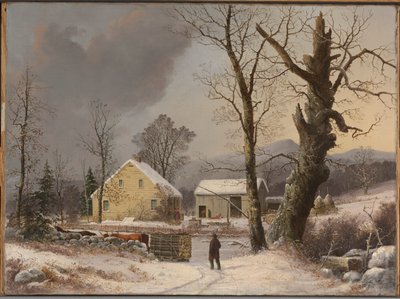 paisaje de invierno de George Henry Durrie