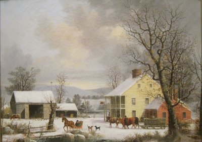 Invierno en el campo (1857) de George Henry Durrie