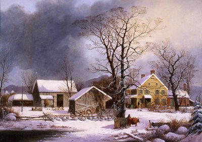 Invierno en el Campo de George Henry Durrie