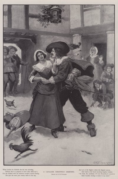 Un Saludo Navideño de un Caballero de George Henry Edwards