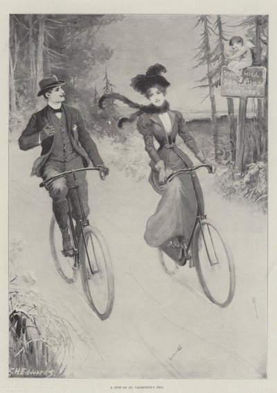 Un paseo en el Día de San Valentín de George Henry Edwards