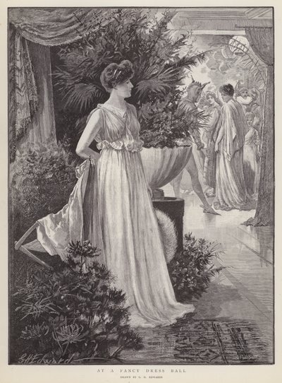 En un baile de disfraces de George Henry Edwards