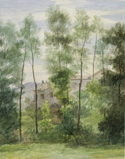 Paisaje con edificios de George Henry Hall