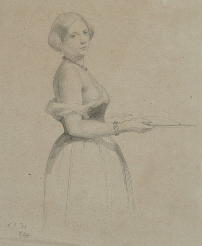 Retrato de una joven, 1856 de George Henry Hall