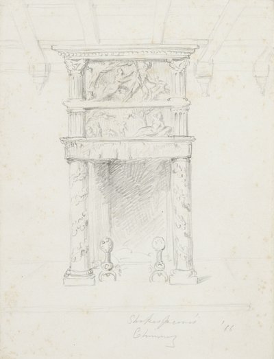 La chimenea de Shakespeare, 1866 de George Henry Hall