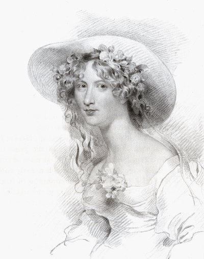 Anna Maria Porter, grabado por Thomas Woolnoth (1785-1857) de 