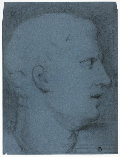 Perfil de cabeza según un molde (anverso y reverso) de George Henry Harlow