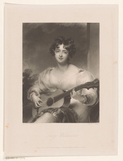 Portret de Elizabeth Black Lady Wallscourt (título sobre objeto) de George Henry Phillips