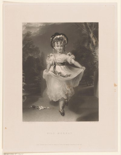 Portret de Louisa Georgina Augusta Anne Murray Miss Murray (título sobre el objeto) de George Henry Phillips