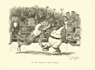Contundente victoria de M Tigre (litografía) de George Henry Thompson