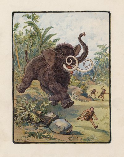 El Mamut (litografía en color) de George Henry Thompson