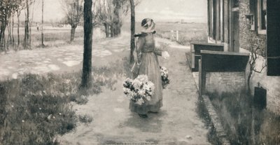 Niña de las flores en Holanda, 1887, 1912 de George Hitchcock