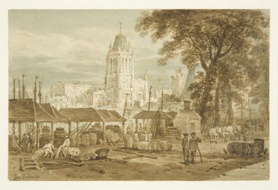 Iglesia de St Mary Redcliffe desde Welsh Back de George Holmes