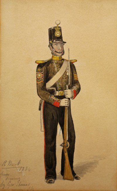 Sargento de color de la Artillería Real de la Marina, 1854 de George Housman Thomas