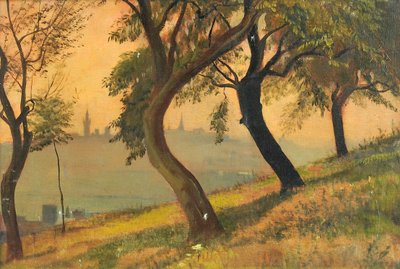 Friedberg en Hessen desde el Johannisberg Nauheim de George Howard