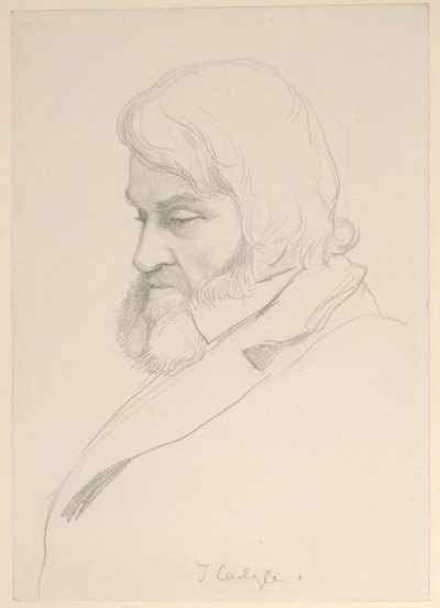 Retrato de Thomas Carlyle, c.1875 de George Howard
