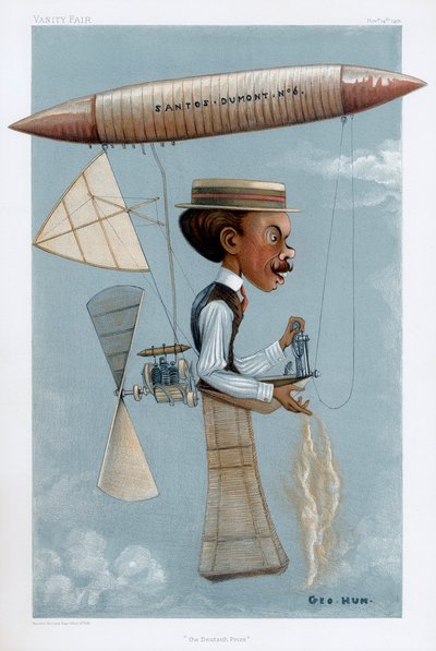 Alberto Santos-Dumont, pionero de la aviación brasileña, 1901 de George Hum