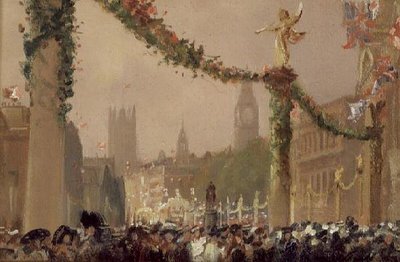 Decoraciones en Whitehall para la Coronación del Rey Jorge V de George Hyde Pownall