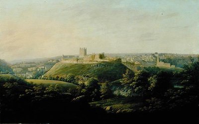 Vista extensa de Richmond, Yorkshire de George I Cuitt