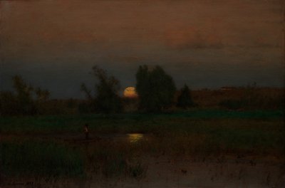 salida de la luna de George Inness