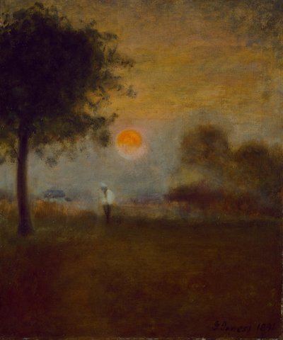 Salida de la Luna, 1891 de George Inness