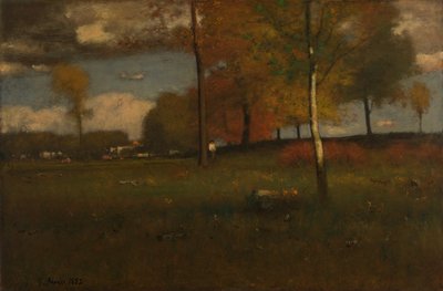 Cerca del pueblo, octubre de George Inness