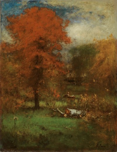 El estanque del molino de George Inness