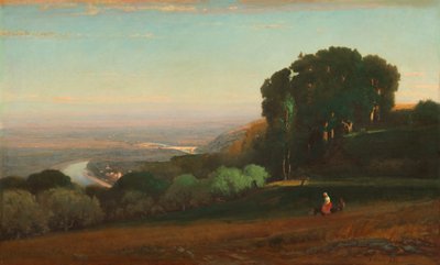 Vista del Tíber cerca de Perugia, 1872-1874 de George Inness
