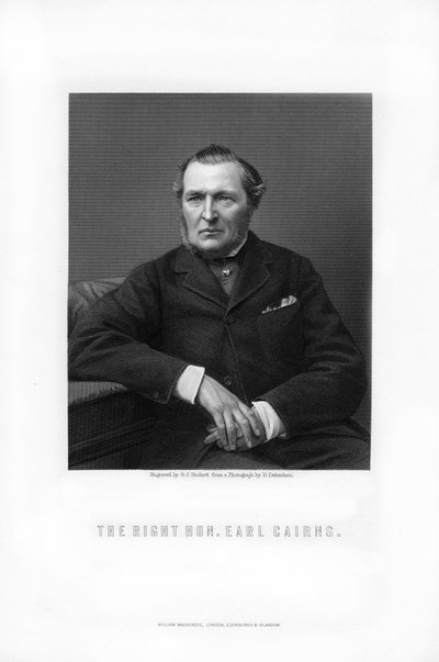 Hugh McCalmont Cairns, 1er Conde Cairns, estadista británico, 1881 de George J. Stodart