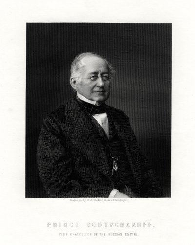 Príncipe Gorchakov, diplomático ruso, siglo XIX de George J. Stodart