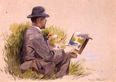 Adrian Stokes, R.A. en el trabajo de George Jackson Flemwell