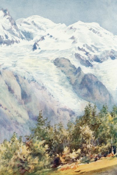 Mont Blanc desde la Piedra de Ruskin de George Jackson Flemwell