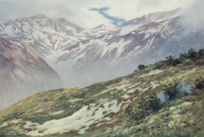 El Col De Balme desde Le Planet, sobre Argentiere de George Jackson Flemwell