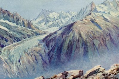El Mar de Hielo desde La Flégère de George Jackson Flemwell