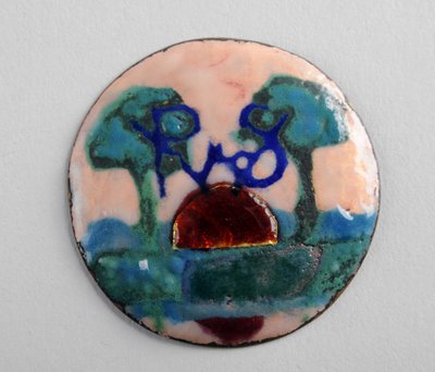 Placa circular de esmalte de George James Frampton