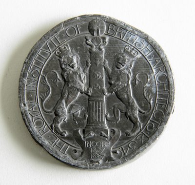 Medalla del Instituto Real de Arquitectos Británicos otorgada por el ensayo y dibujo medido, 1907 de George James Frampton