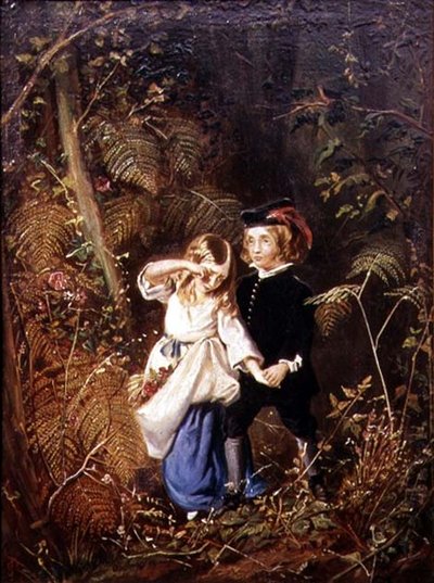 Niños perdidos en el bosque de George John Pinwell