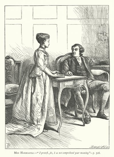 Ilustración para She Stoops To Conquer de George John Pinwell