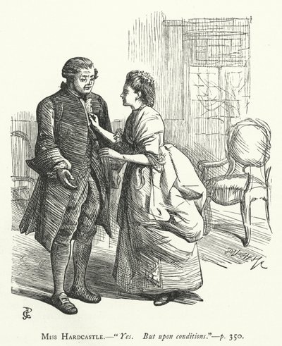 Ilustración para She Stoops To Conquer de George John Pinwell