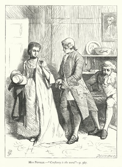 Ilustración para She Stoops To Conquer de George John Pinwell