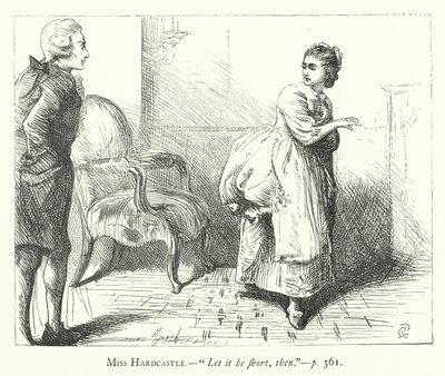 Ilustración para She Stoops To Conquer de George John Pinwell