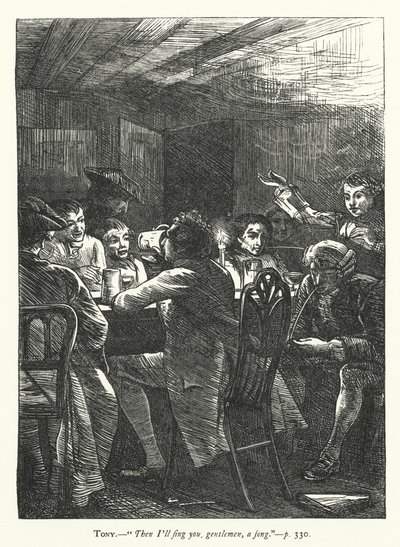 Ilustración para She Stoops To Conquer de George John Pinwell