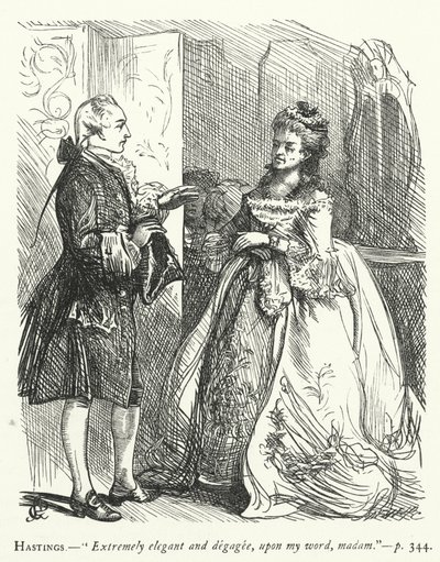 Ilustración para She Stoops To Conquer de George John Pinwell