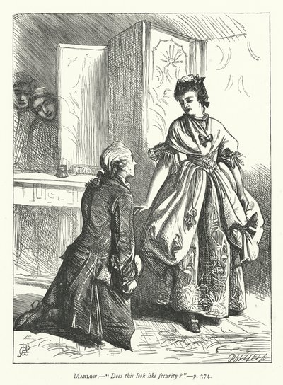 Ilustración para Ella Se Rebaja Para Conquistar (grabado) de George John Pinwell