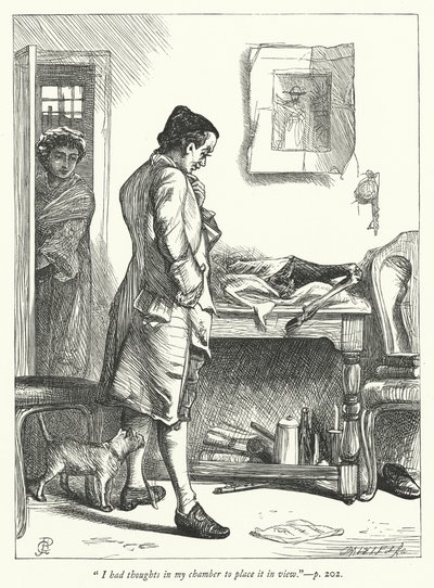 Ilustración para El pueblo abandonado (grabado) de George John Pinwell