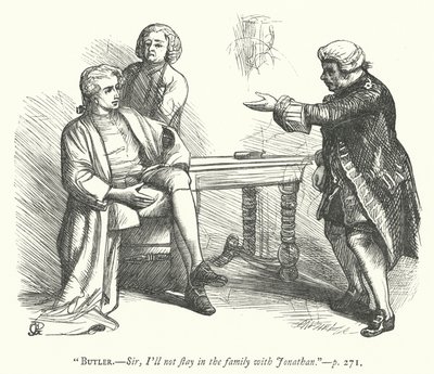Ilustración para The Good-Natured Man de George John Pinwell